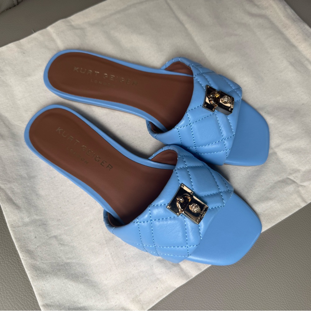 NWOB Kurt Geiger London Brixton Lock Sandal Size EUR 36/ US 6